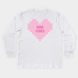 Good vibes Kids Long Sleeve T-Shirt